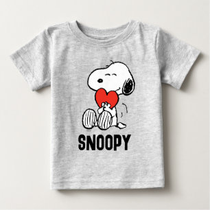 T-shirt Pour Bébé cacahuètes   Saint Valentin   Snoopy Heart Hug