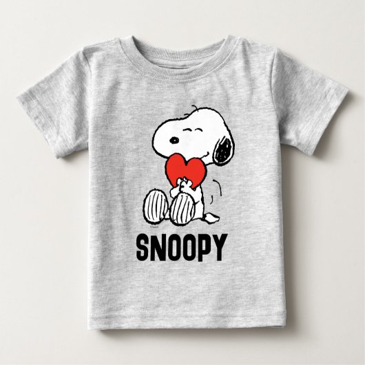 T-shirt Pour Bébé cacahuètes | Saint Valentin | Snoopy Heart Hug (Devant)