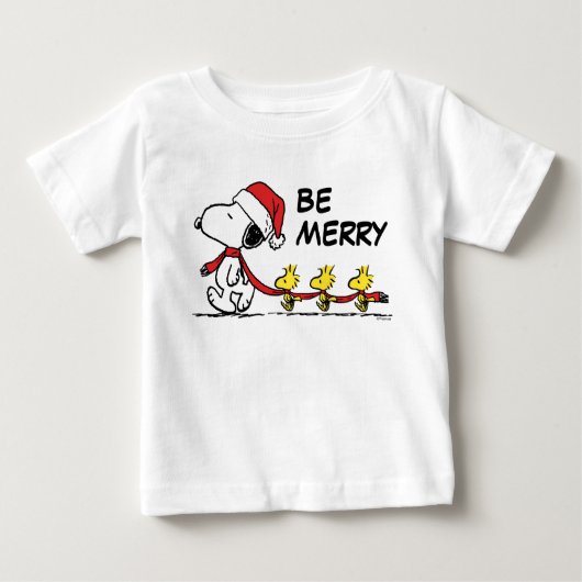 T-shirt Pour Bébé cacahuètes | Snoopy & Friends Winter Scarf (Devant)
