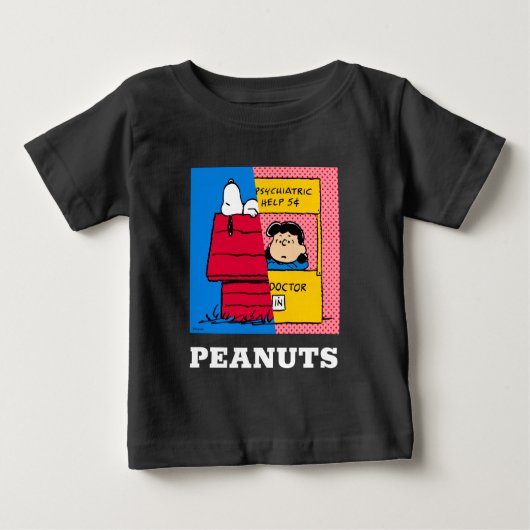 T-shirt Pour Bébé cacahuètes | Snoopy & Lucy Half & Half (Devant)