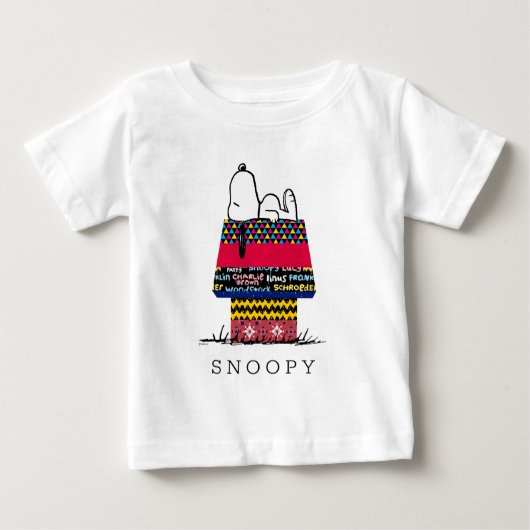 T-shirt Pour Bébé cacahuètes | Snoopy Mixtape Doghouse (Devant)