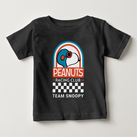 T-shirt Pour Bébé cacahuètes | Snoopy Racing Club (Devant)
