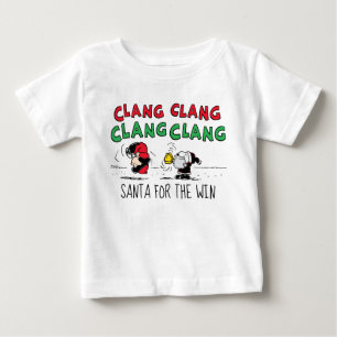 T-shirt Pour Bébé cacahuètes Snoopy Santa Claus & Lucy