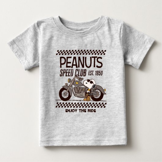 T-shirt Pour Bébé cacahuètes | Snoopy Speed Club (Devant)