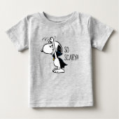 T-shirt Pour Bébé cacahuètes | Snoopy Vampire effrayant (Devant)