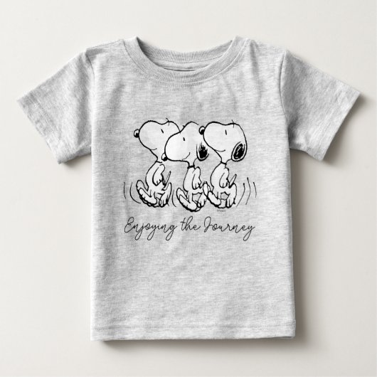 T-shirt Pour Bébé cacahuètes | Snoopy Walking Tall (Devant)