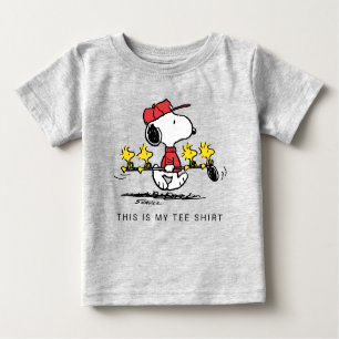 T-shirt Pour Bébé cacahuètes Snoopy, Woodstock & Friends Golf