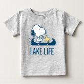 T-shirt Pour Bébé cacahuètes | Snoopy & Woodstock Lake Life (Devant)