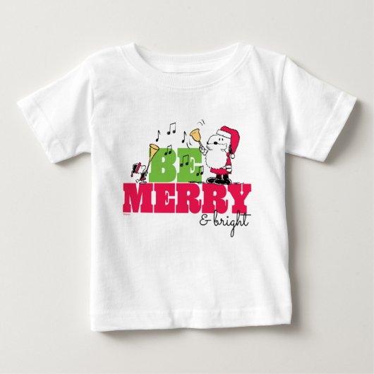 T-shirt Pour Bébé cacahuètes | Sois Joyeux Noël (Devant)