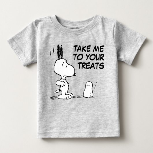 T-shirt Pour Bébé cacahuètes | Woodstock Scares Snoopy (Devant)