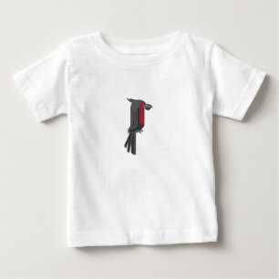 T-shirt Pour Bébé Cacatoès noir élégant