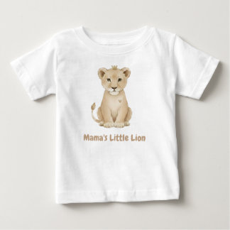T-shirt Pour Bébé Cadeau de Baby Shower Mignon Petit Lion de Maman p