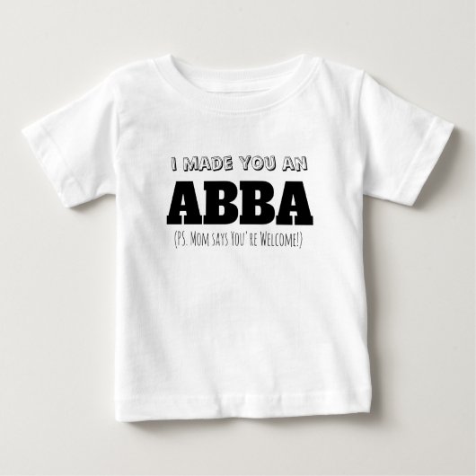 T-shirt Pour Bébé Cadeau de Fête des pères d'enfant le plus âgé (Devant)