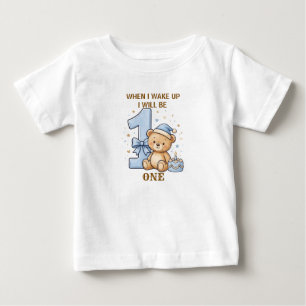 T-shirt Pour Bébé Cadeau de premier anniversaire ours en peluche ble