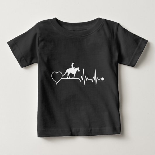 T-shirt Pour Bébé Cadeau de rythme de cheval de cow-boy de rodéo occ (Devant)