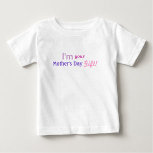 T-shirt Pour Bébé Cadeau drôle du jour de mère - chemise rose