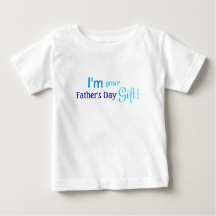 T-shirt Pour Bébé Cadeau mignon de fête des pères - chemise bleue