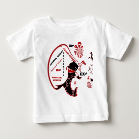 T-shirt Pour Bébé Cadeau Père Noël Secret - Prospérité et Richesse (Devant)