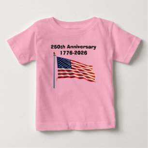 T-shirt Pour Bébé Cadeau souvenir patriotique pour le 250e anniversa