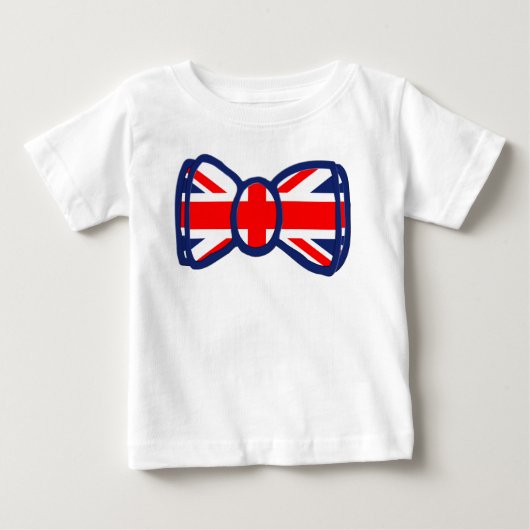 T-shirt Pour Bébé Cadeaux d'art de cravate d'arc d'Union Jack (Devant)