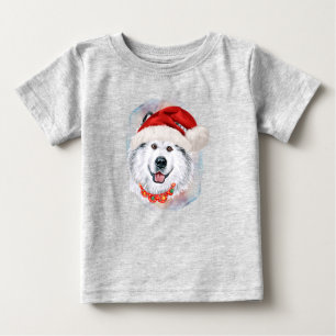 T-shirt Pour Bébé Cadeaux de Noël Malamute d'Alaska pour les amoureu