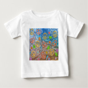 T-shirt Pour Bébé Cadeaux de vêtements de vie océanique paisible rét