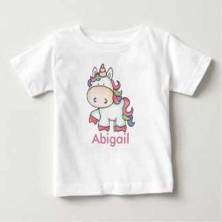 T-shirt Pour Bébé Cadeaux Unicorne Personnalisés d'Abigail