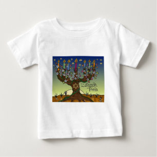 T-shirt Pour Bébé Cadeaux Vêtements Judaica L'shanah Tovah Arbre de
