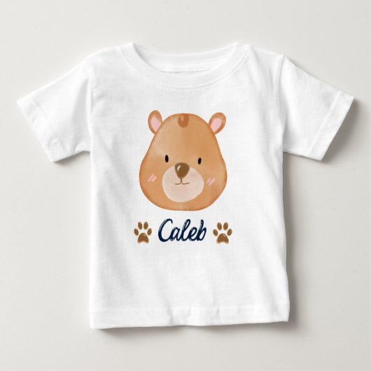 T-shirt Pour Bébé Caleb panda (Devant)