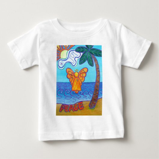 T-shirt Pour Bébé California Beach Angel (Devant)