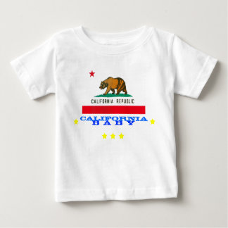 T-shirt Pour Bébé californie bébé + drapeau