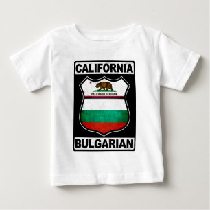 T-shirt Pour Bébé Californie Bulgare Américain