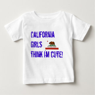 T-shirt Pour Bébé californie-drapeau de l'état, California Girls pen