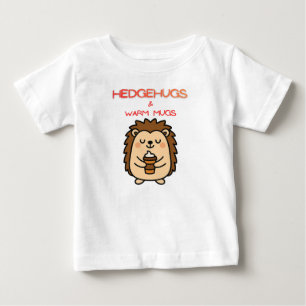 T-shirt Pour Bébé Câlins de hérisson & Tasses chaudes – Hérisson dou