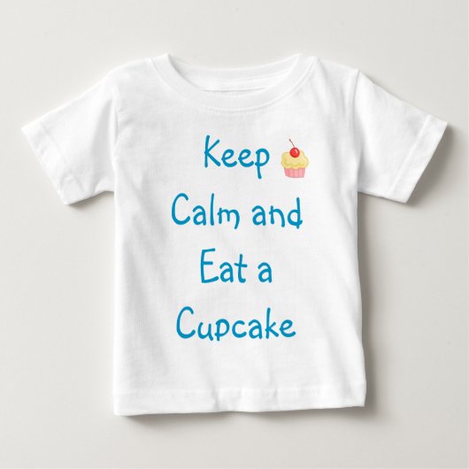 T-shirt Pour Bébé Calme Cupcake (Devant)