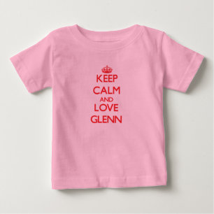 T-shirt Pour Bébé Calme et amour Glenn
