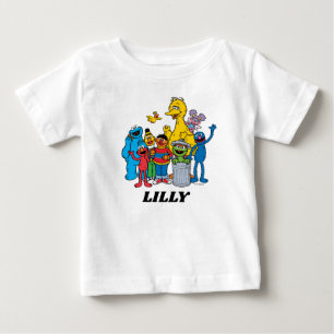 T-shirt Pour Bébé Camarades de Sesame Street qui font signe