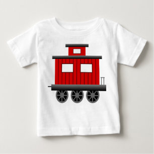 T-shirt Pour Bébé Cambuse rouge de train