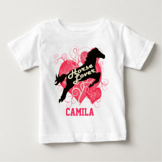 T-shirt Pour Bébé Camila personnalisée de l'amoureux du cheval
