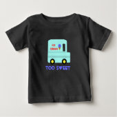 T-shirt Pour Bébé Camion à glace (Devant)