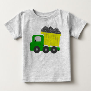 T-shirt Pour Bébé Camion de vidange (jaune)