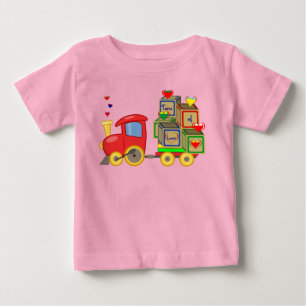 T-shirt Pour Bébé Camion Jouet pour Enfants - Cœurs
