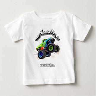 T-shirt Pour Bébé Camion monstre de dessin animé