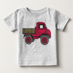 T-shirt Pour Bébé Camion rouge