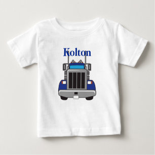 T-shirt Pour Bébé Camion semi-automatique personnalisé