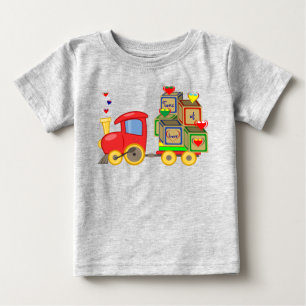 T-shirt Pour Bébé Camions Jouets Amour Enfants