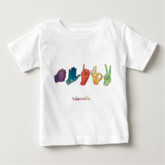 T-SHIRT POUR BÉBÉ CAMISETA A E I O U