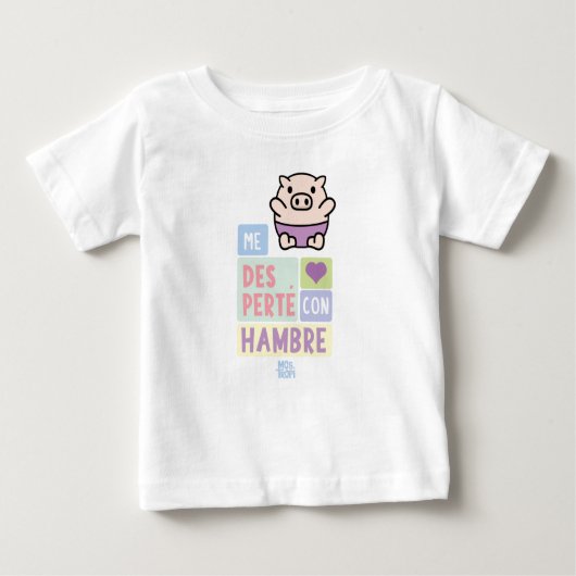 T-shirt Pour Bébé Camiseta Bebé│Me desperté con hambre (Devant)