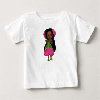 T-shirt Pour Bébé Camiseta de Bebé Niña Afroamericana de Fantasía 