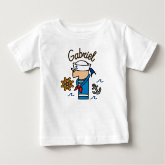 T-shirt Pour Bébé Camiseta marinero 1º cumpleaños